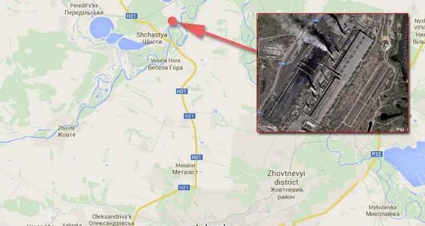 Луганская электростанция после пожара: запущены два блока
