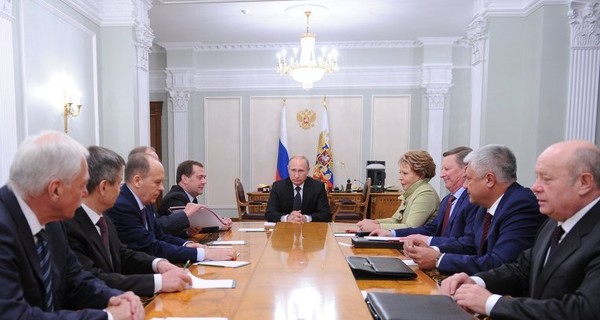 Путин собрал Совет безопасности России по ситуации в Украине