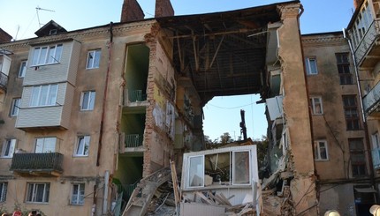 Обвал дома в Дрогобыче