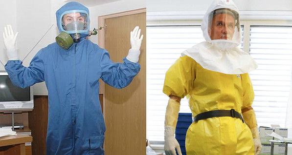 Если Эбола придет в Украину: защитные костюмы есть, но старые и их мало