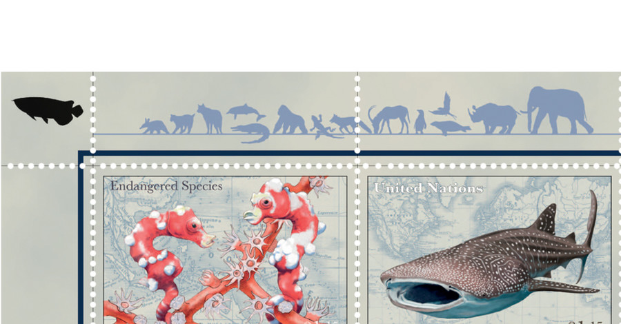 ООН выпустила серию марок с исчезающими видами рыб