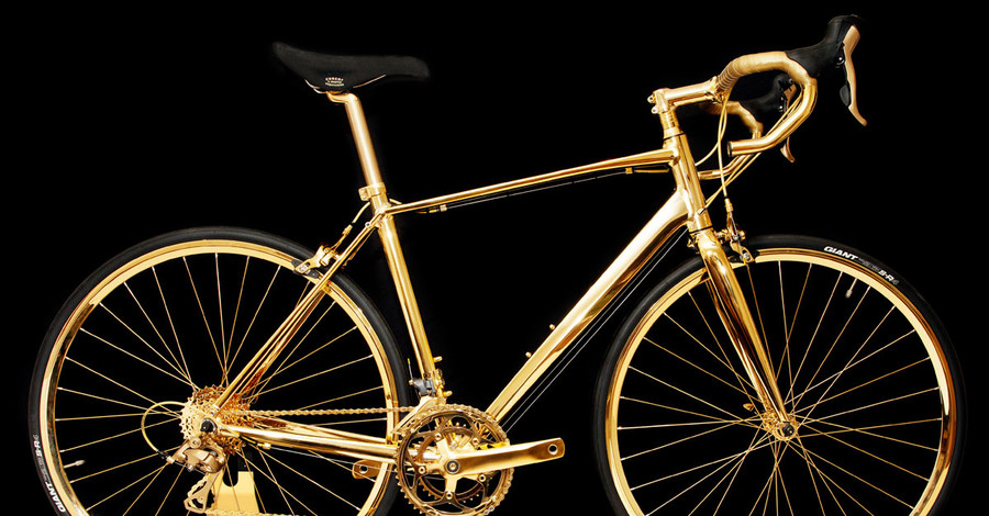 В Англии продают золотой гоночный велосипед