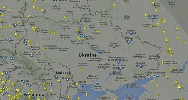 Запрет на полеты в Харьков, Запорожье и Днепропетровск продлили