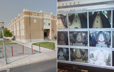 В американской школе камера зафиксировала появление призрака
