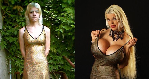 Стюардесса из Германии превратила себя в живую Барби с огромной грудью