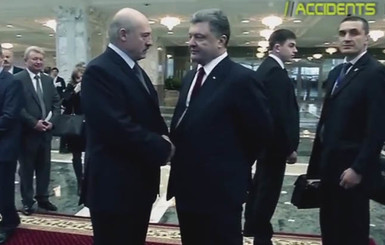 В интернет попало видео разговора Порошенко и Лукашенко в Минске