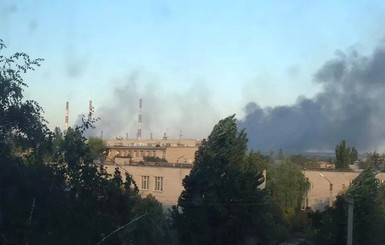 Пожар на Луганской ТЭС тушили более 6 часов