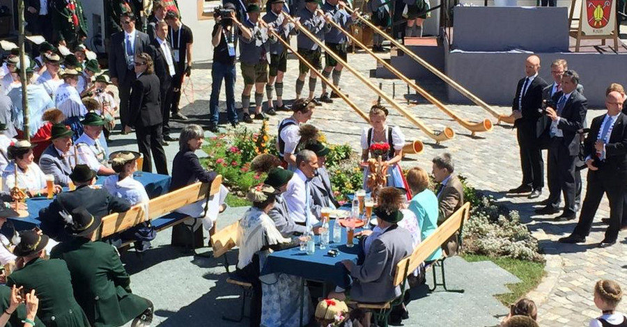 Обама и Меркель позавтракали вместе перед саммитом G7 