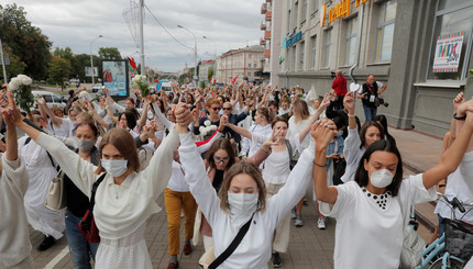 В Минске женщины вышли протестовать