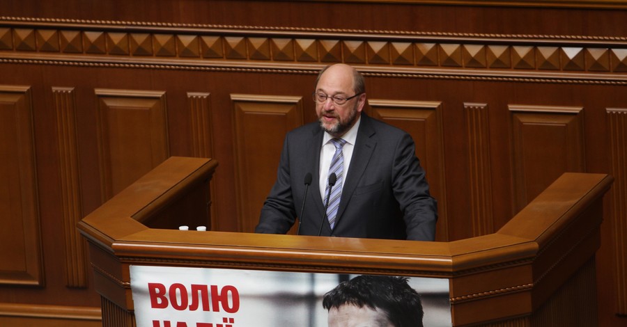 Глава Европарламента Шульц пообещал помочь Украине с безвизовым режимом