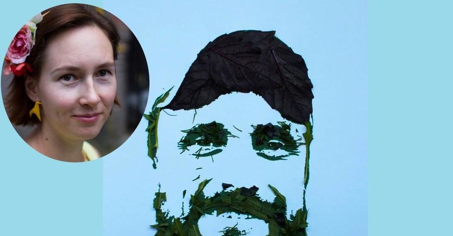 Киевская художница рисует невероятные портреты из травы