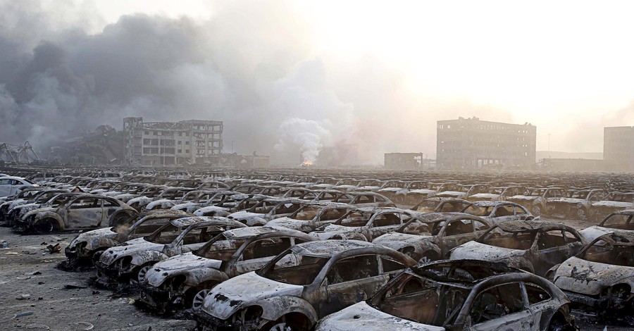 В Китае апокалипсис: как выглядит город Тяньцзинь после взрывов