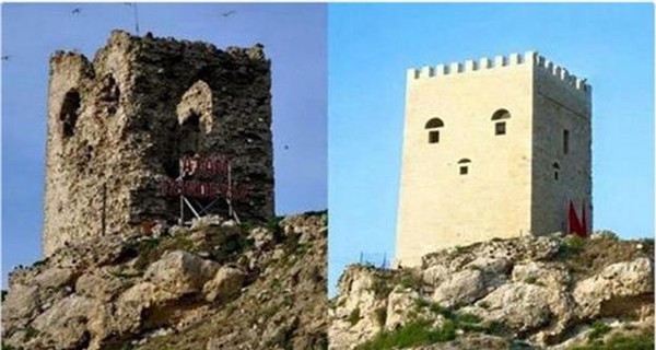 Исторический замок в Стамбуле после реставрации стал похож на Спанч Боба 