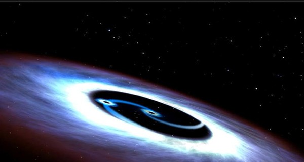 Астрономы открыли двойную черную дыру