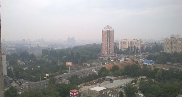 Под Киевом сильный пожар: горит более 30 гектаров торфяников