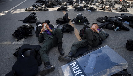 Протест полиции в Таиланде 