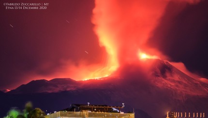Извержение вулкан Этна 