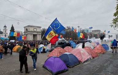 В городах Молдовы прошли протесты
