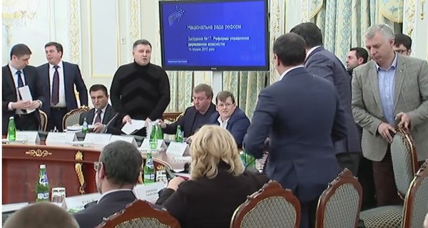 Аваков выложил видео ссоры с Саакашвили