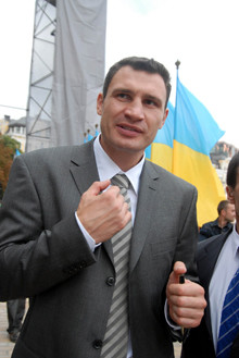 Киевляне поддерживают Кличко 