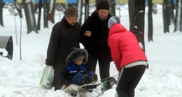 Запорожье и Днепропетровск в ледяном плену