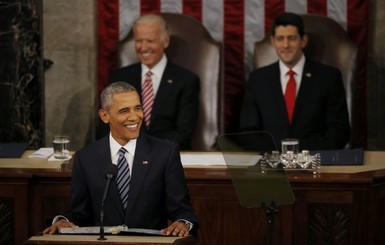 Выступая перед Конгрессом, Обама говорил о борьбе с исламистами, Украине и Сирии