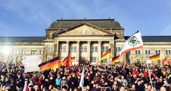 В Дрездене прошел массовый митинг против исламизации Европы