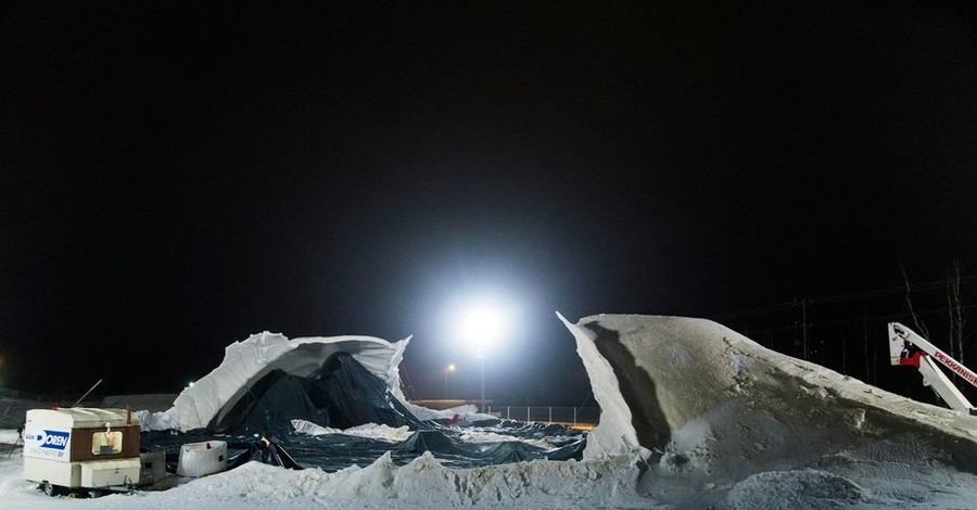 В Финляндии рухнул самый крупный в мире ледяной мост