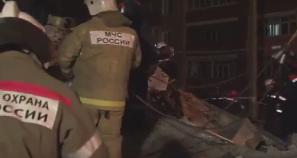 В Ярославле после взрыва обрушилось пять этажей жилого дома