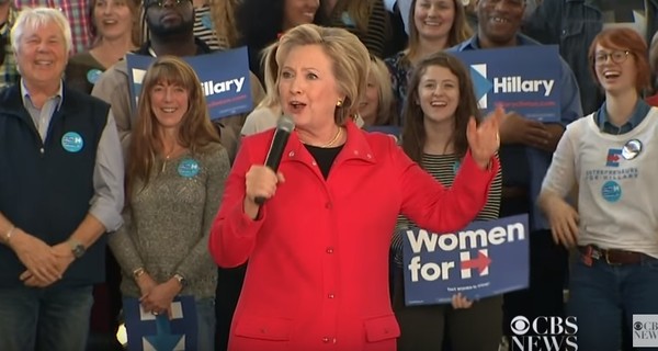 Хилари Клинтон залаяла во время встречи с избирателями 