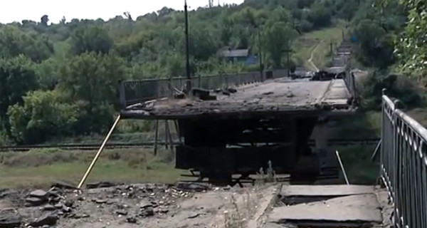 В Лисичанске задержали подрывников моста через Северский Донец