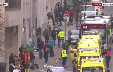 Видео-онлайн трансляция из Брюсселя после взрывов 
