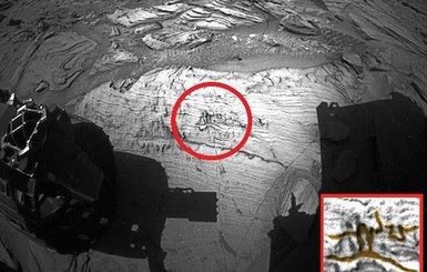 На Марсе обнаружили наскальный рисунок