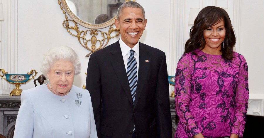 Барак и Мишель Обама наведались к британской королеве