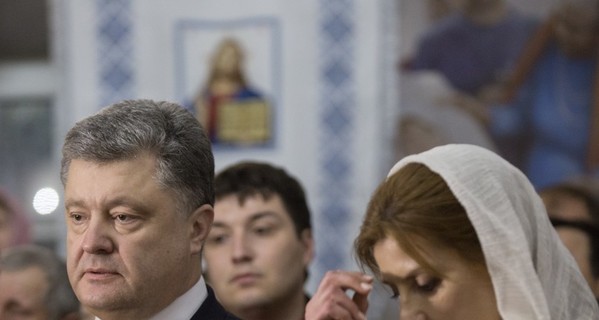 Петр и Марина Порошенко помолились за Украину в трех церквях 