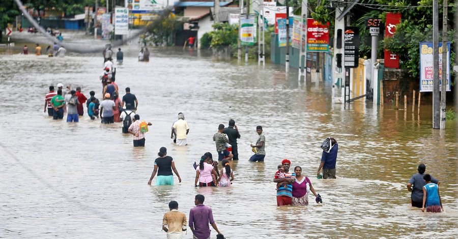 Наводнение в раю: количество жертв в Шри-Ланке достигло 27 человек