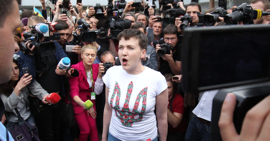 Фоторепортаж, как Савченко приехала в Украину