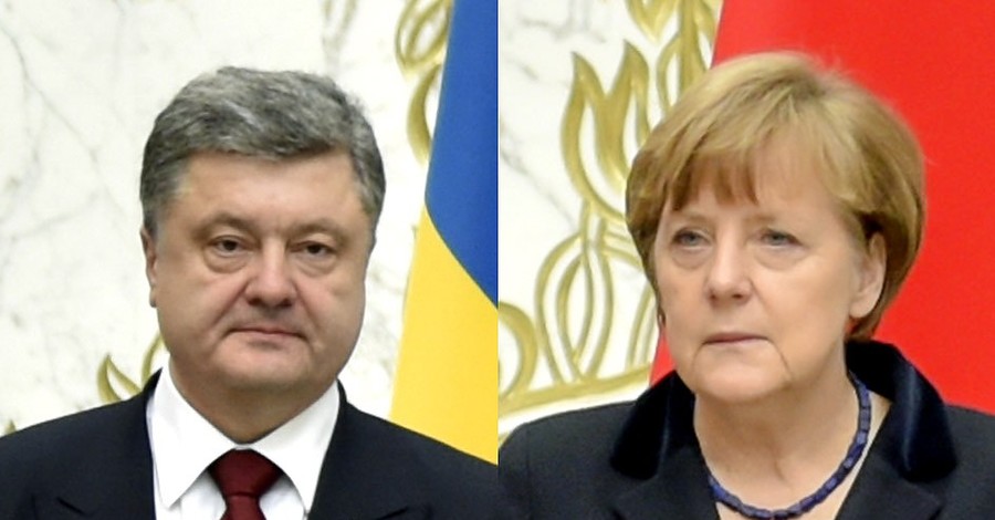 Порошенко обсудил с Меркель подготовку к саммиту НАТО