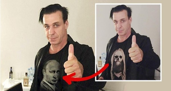Солист Rammstein заявил, что не фотографировался в футболке с Путиным