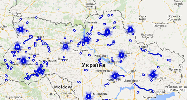 В Украине заработала интерактивная карта ремонта дорог