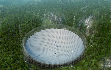 В Китае построили крупнейший в мире телескоп