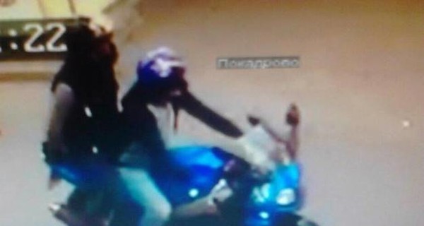 В Киеве поймали грабителя на мотоцикле