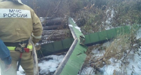 В России разбился и сгорел вертолет 