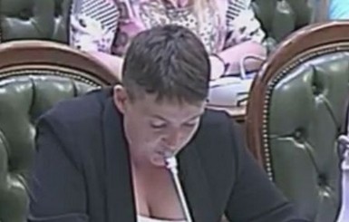 Надежда Савченко пришла к парламентариям с 