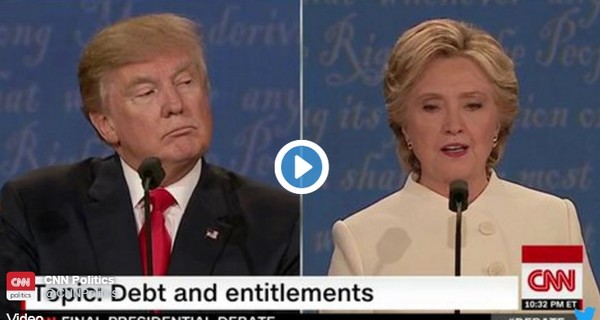 Клинтон опережает Трампа после третьих дебатов
