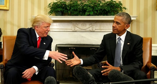 В Белом доме опровергли нежелание Обамы фотографироваться с Трампом