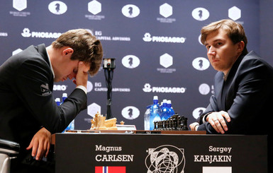 Матч за шахматную корону: Карякин черными победил Карлсена