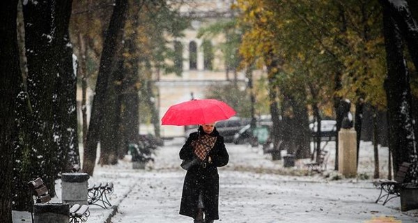 В Украину идет дождь и снег, но в выходные выглянет солнце
