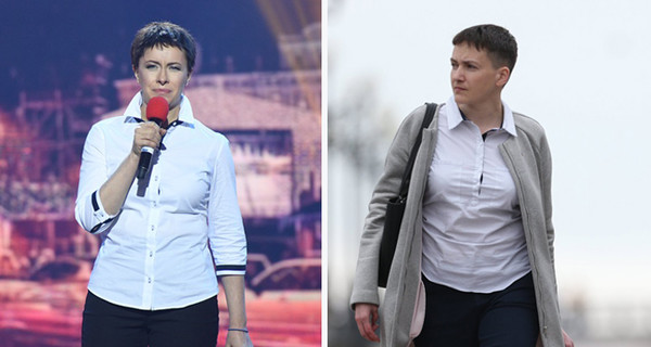 Елену Кравец не узнали в гриме Надежды Савченко