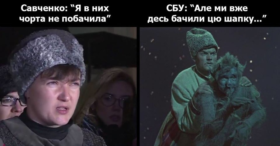 Шапка Савченко насмешила пользователей Фейсбука